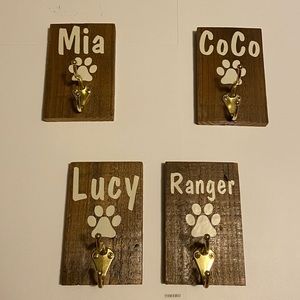 Dog leash holders (personalized)